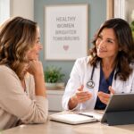 Woman discussing low libido and sexual health concerns with a healthcare provider