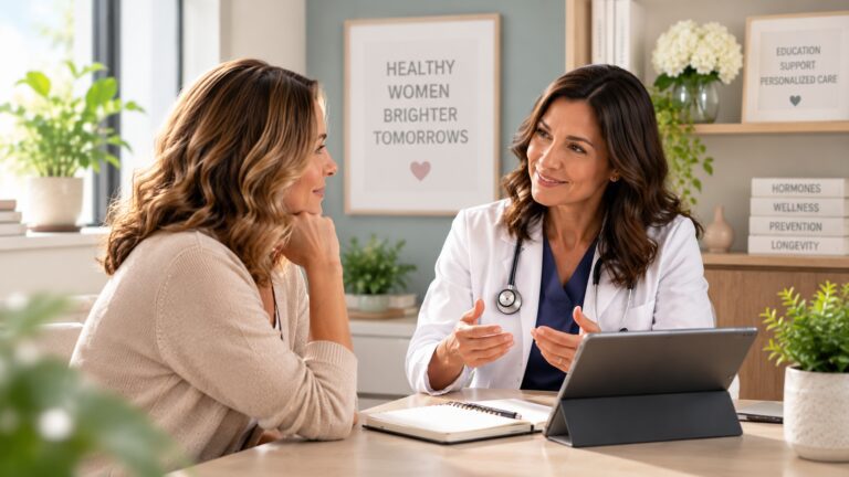 Woman discussing low libido and sexual health concerns with a healthcare provider